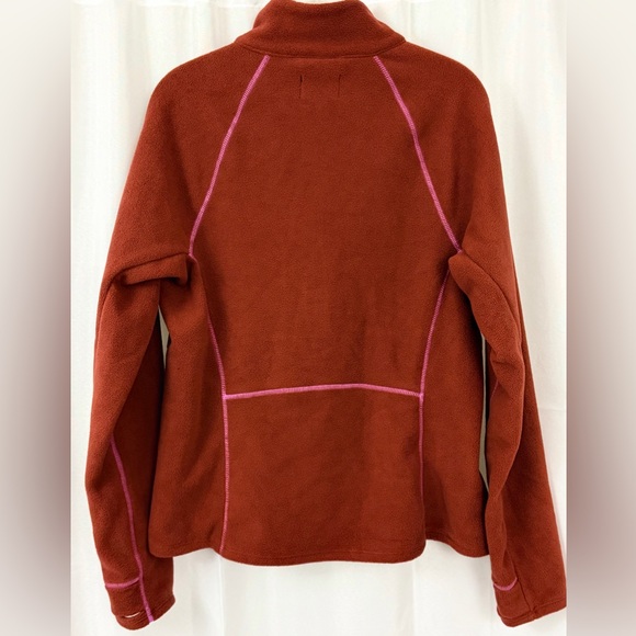 Bass Outdoor Half Zip Pull Over Fleece with Thumbholes Burnt Henna Medium NWT - Picture 5 of 9